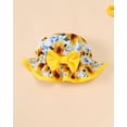 thumbnail image 4 of KIMI BEAR Newborn Baby Girls One-piece Swimsuit 0-3 Months Bathing Suit Ruffle Long Sleeves Floral Beach Wear UPF 50+ Rash Guard Swimwear with Hat 2pcs Yellow, 4 of 10