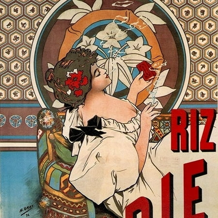 Advertising Poster Riz Abadie-Cigarette Rolling Paper by Alphonse Mucha - Item # VARPDX58776