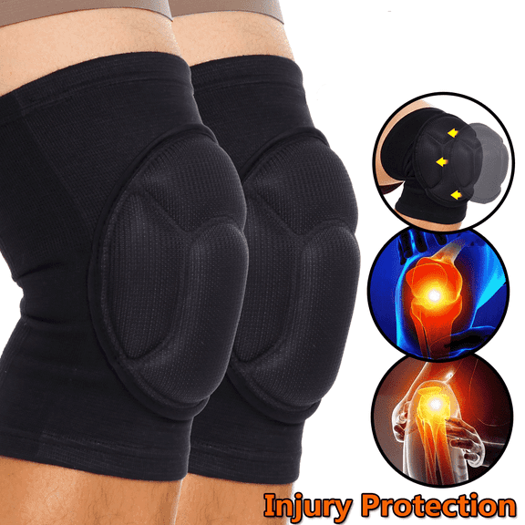 Knee Pads for Volleyball Work Construction Gardening Cleaning and Dance Dancing Knee Protective Pad Protection for Adult Youth Kids Women Men (1 Pair/2 pcs Knee Pads Included)