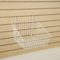 thumbnail image 2 of Econoco BSK14-W 12 x 12 x 8 in. Sloped Front Basket  White - Semigloss  Pack of 6, 2 of 4