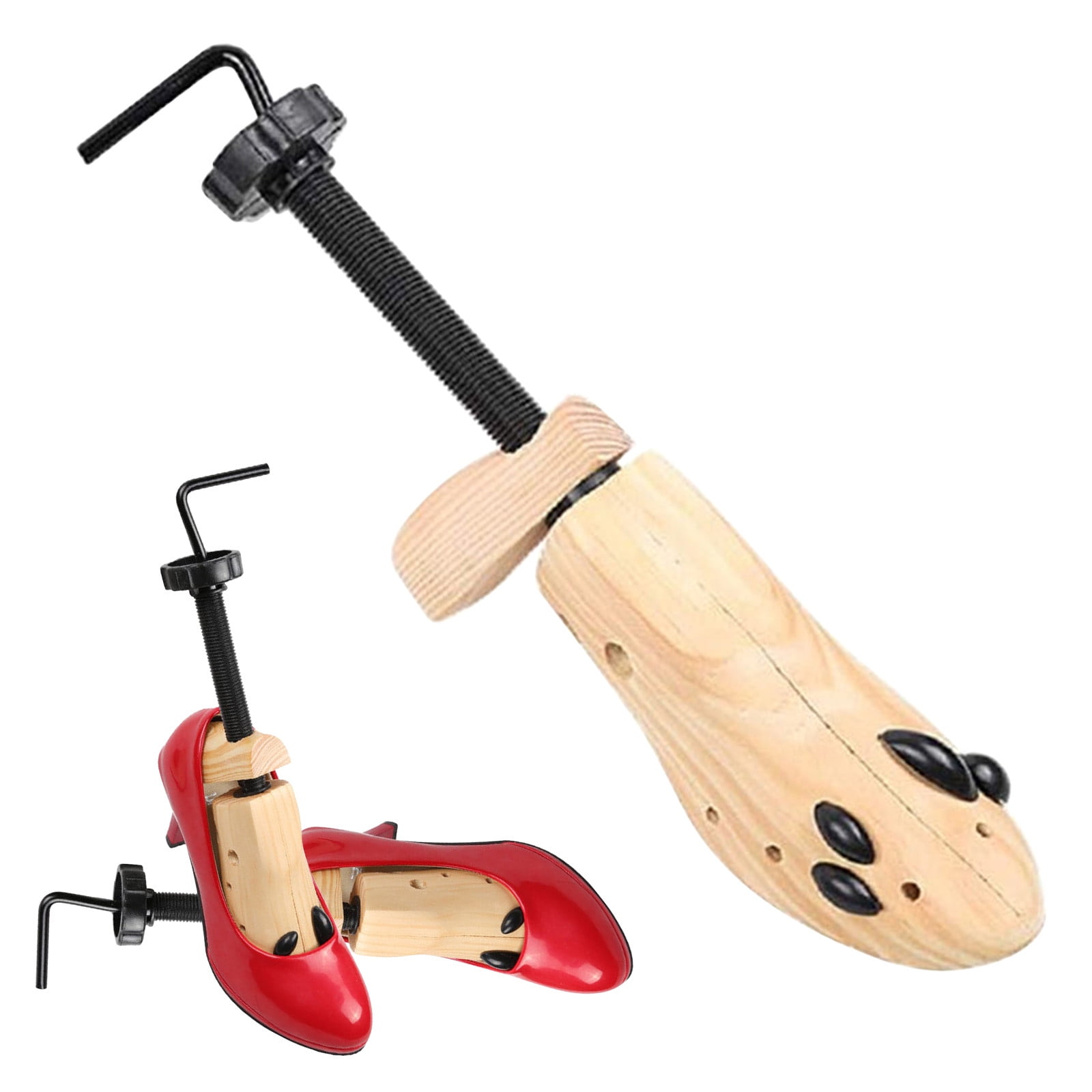 Darzheoy Shoe Stretcher for Men and Women Professional Shoe Adjustable Width & Length, Size 38-41, Wood (Includes Only 1 Shoe Stretcher)