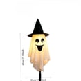 thumbnail image 3 of Halloween Ghost Stake Lights Set of 1, Witch Hat LED Ghost Pathway Lights Battery Operated, Indoor Outdoor Halloween Decorations, Spooky Lawn Light for Yard Garden Haunted House Porch Walkway Decor, 3 of 7