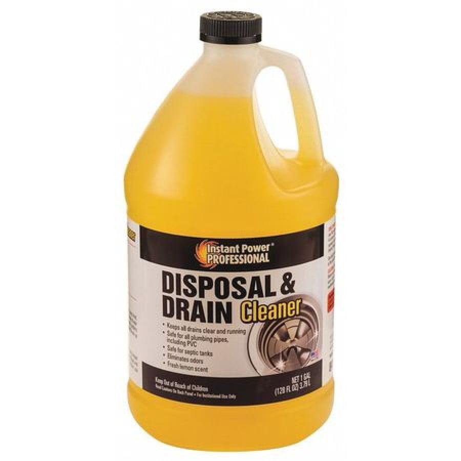 INSTANT POWER PROFESSIONAL 8816 Disposal and Drain Cleaner,1 gal.,Lemon