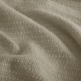 thumbnail image 3 of Home Essence Knit Freshspun Basketweave Cotton Blanket, 108x90, King, Khaki, 3 of 7