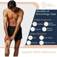 thumbnail image 2 of Special Essentials Kinesiology Tape - Premium Cotton Waterproof Sports Tape for Targeted Muscle Support, Pain Relief, & Enhanced Performance 20 Count, 10” Precut & Uncut Strips, 2 of 8
