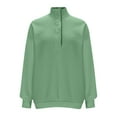 thumbnail image 6 of Olyvenn Womens Oversized Sweatshirt Long Sleeve Henley Pullover Tops 2025 Fall Casual Button Loose Fit Teens Fashion Outfits Mint Green XL, 6 of 8