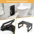 thumbnail image 4 of Bamboo Toilet Stool Poop Stool Foldable es Adjustable Heights Potty Stool for Adults Kids Portable Pooping Foot Stool for Bathroom RV Sturdy Squat Stools Potty lbs Capabi, 4 of 6