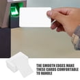 thumbnail image 3 of Raindrops 100Pcs White PVC Double Side Printable Cards Blank Business Cards with Smooth Edges for Decoration, 3 of 8