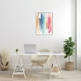 thumbnail image 2 of Stupell Industries Faded Rainbow Tones Layered Shape Abstraction Graphic Art White Framed Art Print Wall Art, 24x30, by Jackie Hanson, 2 of 7