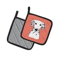 thumbnail image 2 of Carolines Treasures BB1131PTHD Paire de Porte-Pots Dalmatiens à Carreaux Rouges, 7,5 x 3 x 7,5 Po., 2 of 3