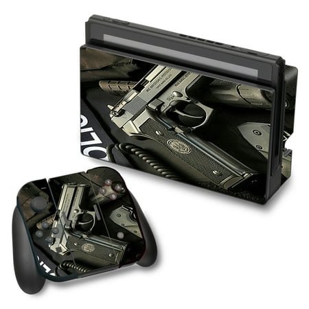 Skin Decal For Nintendo Switch Vinyl Wrap / Edc Pistol Flashlight (Best Handgun With Safety Switch)