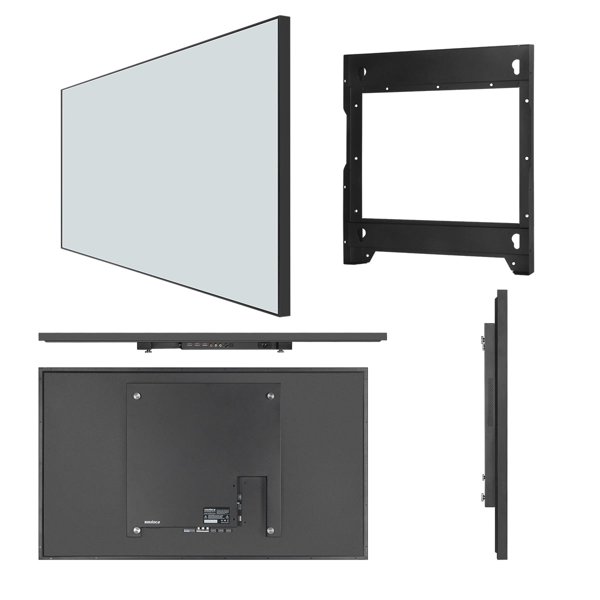 Soulaca 32 inches 4K Smart Mirror TV Wateproof Bathroom Voice Control Google System WiFi Bluetooth ATSC DTV Tuner