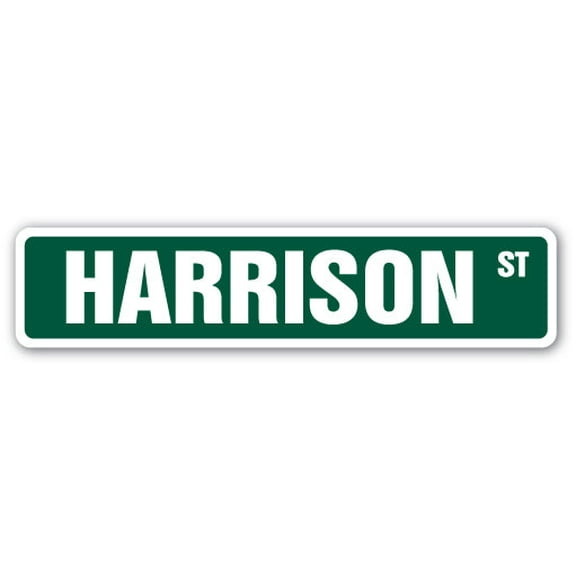 HARRISON Street Sign Childrens Name Room Sign | Indoor/Outdoor |  36" Wide