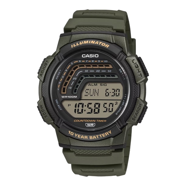 Reloj CASIO WS-1800-3AVCF Iluminator-Verde