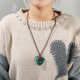 thumbnail image 2 of Stone Charm Clavicle Chain Stretchable Rope Chain Necklace Halloween Jewelry, 2 of 5