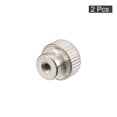 thumbnail image 3 of Knurled Thumb Nuts, 2 Pack M3 x D13mm x H13mm Carbon Steel Blind Hole Nuts, 3 of 5
