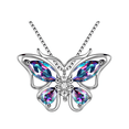 thumbnail image 1 of Xtellar Collar De Plata 925 Mariposa Con Amatista Para Mujer Color Rainbow Butterfly, 1 of 1
