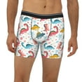 thumbnail image 2 of Men'S Boxer Briefs, Dinosaur Print K Soft And Breathable Mens Underwear Boxer Briefs With Widen Waist, 2 of 2