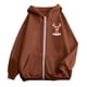 thumbnail image 5 of WILLBEST Sudadera de Mujer con Estampado Navideño, Cremallera, Manga Larga, Bolsillo, Cordón Ajustable y Capucha Informal 2172 XXX-Grande, 5 of 8