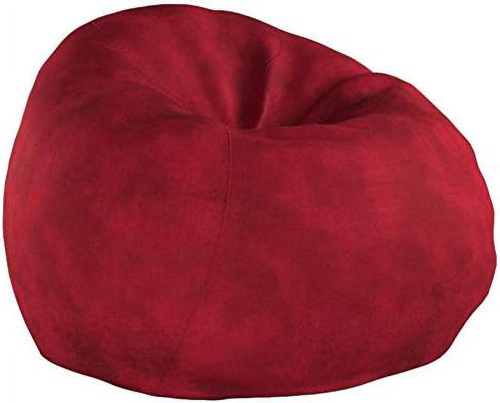 Mintazer 5ft Bean Bag Chair, Plush Bean Bag with Washable Cover & High-Density Foam Filled for Kids Adults Bedroom Living Room, Red