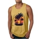 thumbnail image 1 of Camisetas de Tanque de los Hombres Tanque de los Hombres Incolor Gradiente de Impresión Cuello Redondo Correa Delgada Fuga Atrás Regular Casual Deportes Blusas de Tanque, 1 of 5
