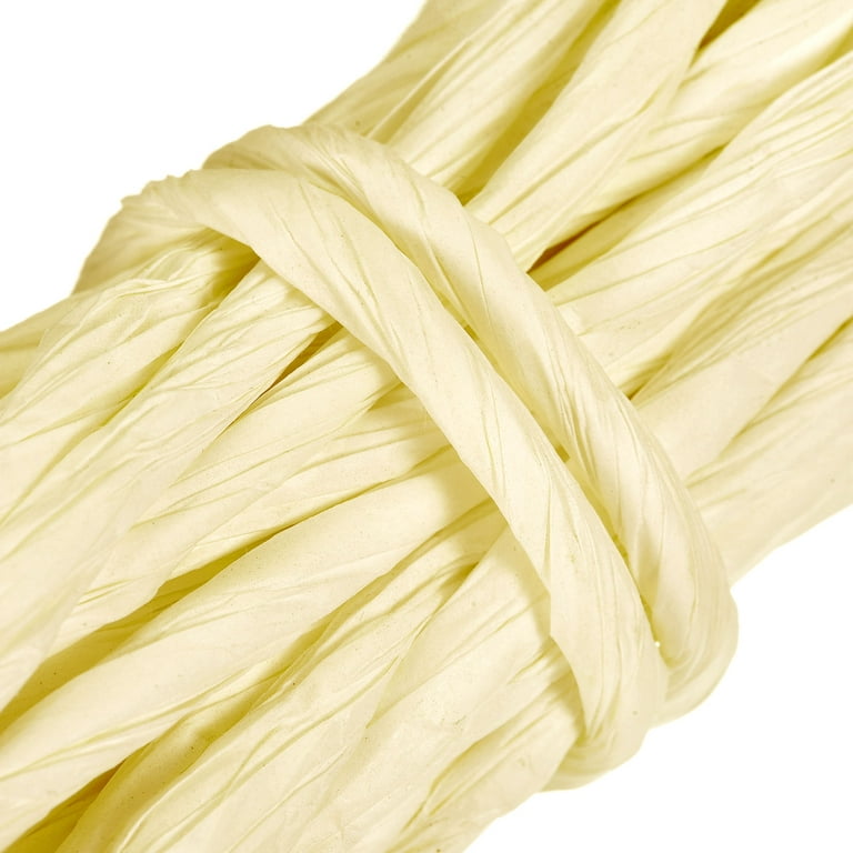 Raffia Paper Craft Rope Packing Rope 16.4 Yards Handmade Twisted Paper  Craft String/Cord/Rope Light Yellow