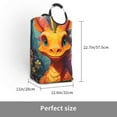 thumbnail image 2 of Sikiie Colorful Flower Chameleon Square Laundry Bag Large Collapsible Dirty Clothes Bags With Handles Waterproof Essentials Storage For College Dorm, Family, 2 of 5