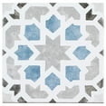 thumbnail image 2 of SAMPLE-Luv Charmed Blue 8-in. Encaustic Matte Porcelain Wall and Floor Tile, 2 of 7