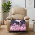 thumbnail image 4 of Kuiaobaty Axolotl Cherry Blossom Print Quilted Recliner Chair Covers, Breathable Armless Cushion Slipcover, Anti-Slip Stain Resistant Furniture Protector for Home, Office, 4 of 7