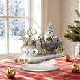 thumbnail image 7 of Darzheoy Christmas Santa Figurine, Sleigh Acrylic Tabletop Ornament, Winter Holiday Gift Accent, Christmas Decorations Indoor for Home Table Shelf Mantel, 7 of 7