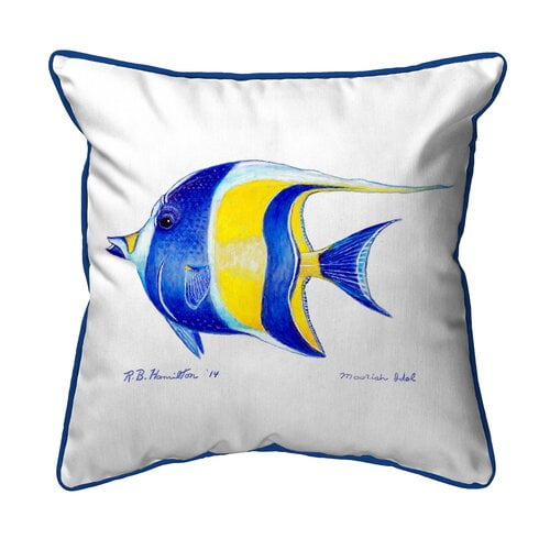 Betsy Drake Interiors Moorish Idol Indoor/Outdoor Lumbar Pillow