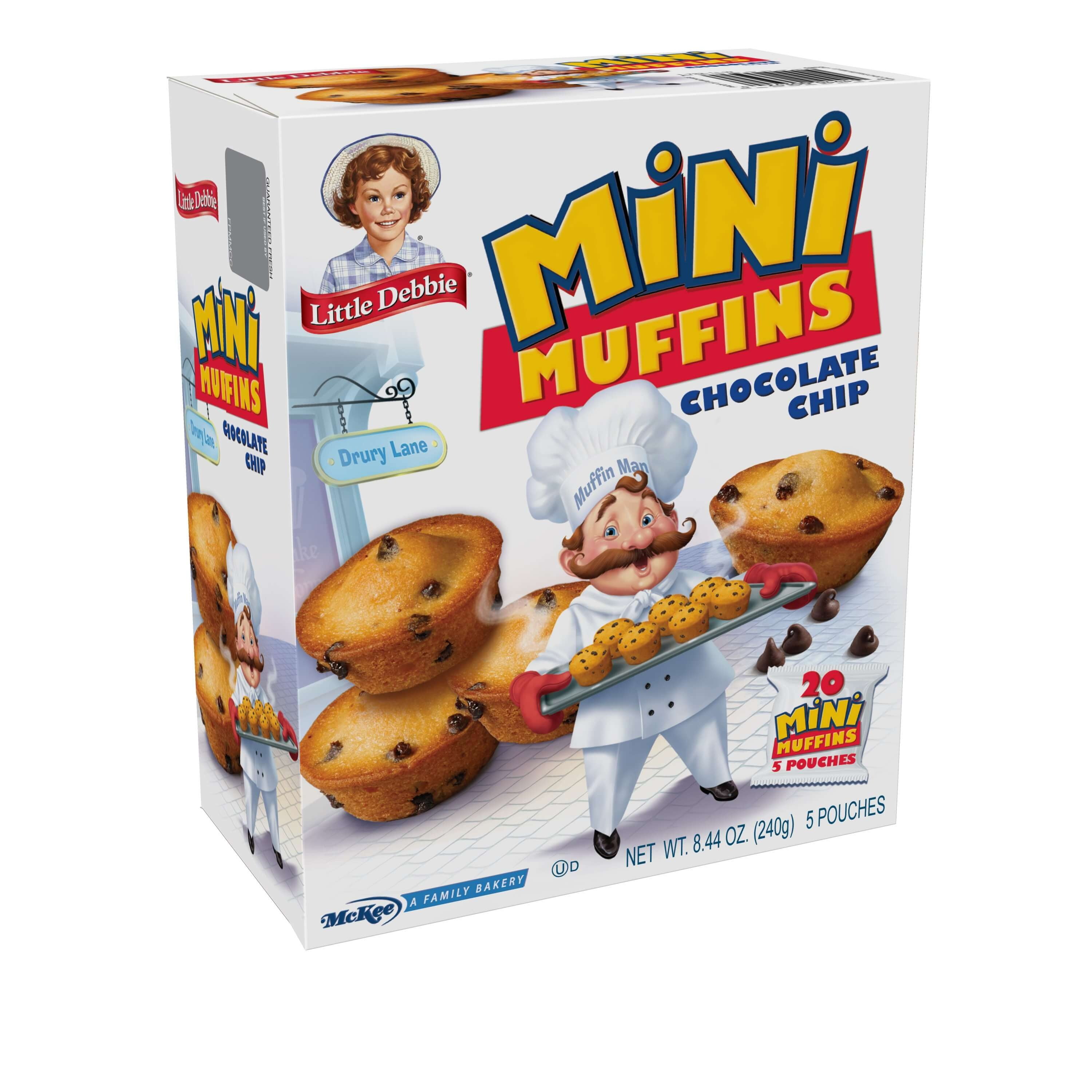 Little Debbie Chocolate Chip Mini Muffins, 6 Boxes of BiteSized