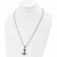thumbnail image 4 of Stainless Steel Antiqued And Polished Anchor 24In Necklace (24 X 26.01) Made In China -Jewelry By Sweet Pea, 4 of 8
