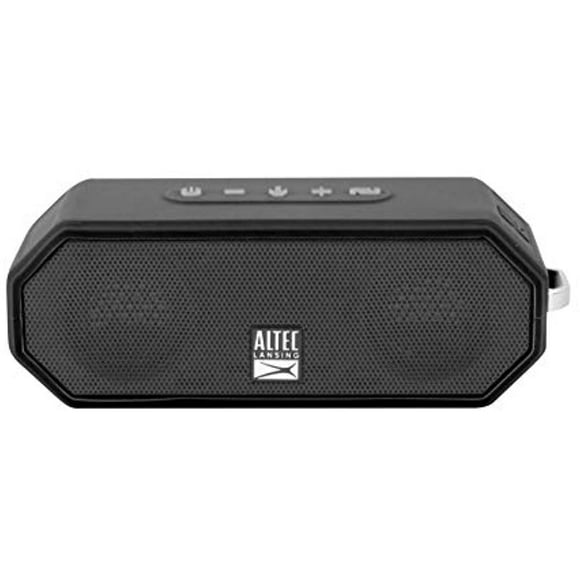 Altec Lansing IMW449 Jacket H2O 4 Rugged Floating Ultra Portable Bluetooth Waterproof Speaker with up to 10 Hours of Battery Life, 100FT Wireless Range and Voice Assistant Integration (Black)