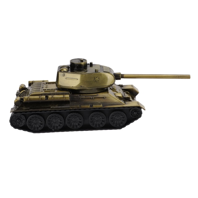 Modelo de tanque de fuselaje Retro de Metal, buen procesamiento de detalles, decoración de oficina para biblioteca de juguetes para niños