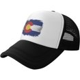 thumbnail image 1 of Retro Colorado State Flag Mesh Back Trucker Cap Baseball Cap, 1 of 8