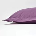 thumbnail image 2 of Purple Grape Pure Egyptian Cotton Oxford Pillowcase Standard Size, 200 TC, 400 Thread Count Percale Equivalent, 2 of 5