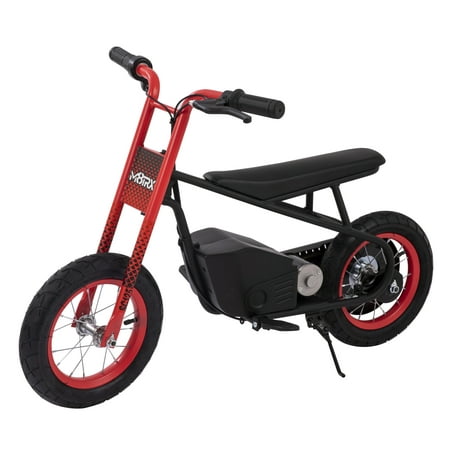 M8TRX Sports Electric Kids Street Cruiser Ride On Bike, Red, 8 MPH
