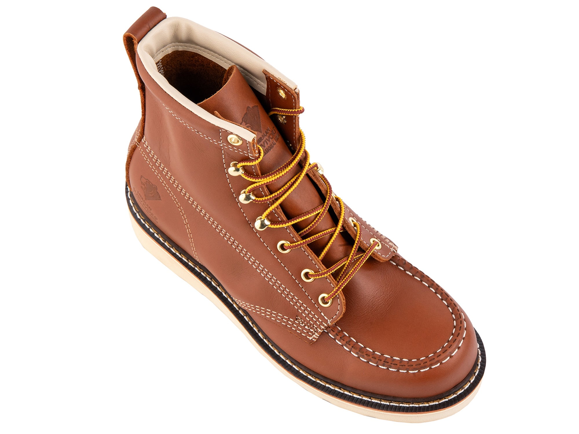 Herman Survivors Professional Men's Soft Toe Full Grain Leather Backhaul Brown Work Boots