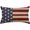 Red and Blue, variant on 4th of July Patriotic Independence Throw Pillow Cover, 12 x 20 Inch Memorial Day Stripes America Flag Stars Decor Cushion Case for Sofa Couch