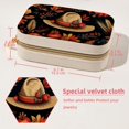 thumbnail image 5 of Thanksgiving Hat Velvet Portable Jewelry Stand with Removable Compartment - Travel Organizer, Earring Holder, and Organizer Box - Gift, 5 of 7