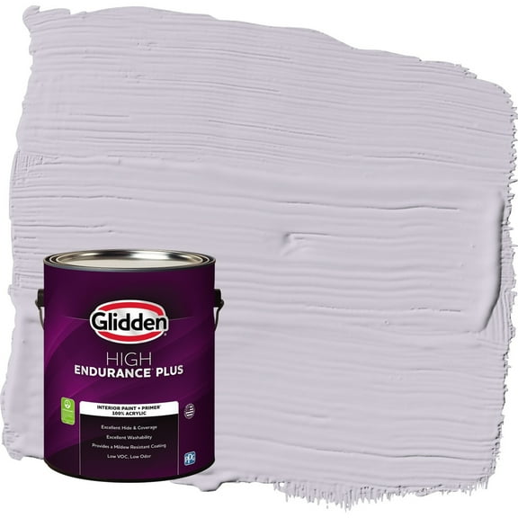 Glidden HEP Silver Chalice / Purple Eggshell Interior Paint with Primer, 1 Gallon