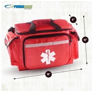 Primacare KB-1088 EMT First Responder Trauma Bag, Red, 10 x 9 x 18
