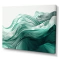 thumbnail image 2 of Designart "Green The Aquatic Masterpiece I" Modern Waves Wall Art Print, 2 of 5
