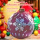 thumbnail image 4 of Bola inflable impermeable de Navidad, decoración de camino de Patio de Navidad, sala de estar, adorno de Año Nuevo, juguetes, suministros para Kits de decoración para fiestas Copo de nieve rojo Matsuzay HA010309-09, 4 of 6