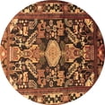 thumbnail image 1 of Ahgly Company Indoor Round Animal Brown Traditional Area Rugs, 4' Round, 1 of 4