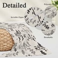 thumbnail image 2 of Black Grey Botanical Pillow Covers, Linen Long Throw Pillow Case, Rustic Country Spring Floral Summer Leaf Holiday Pillow Protector Decorative Cushion Cover for Living Room/Bedroom 16" x 24", 2 of 8