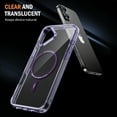 thumbnail image 6 of Decase Magnetic Case for iPhone 16 Plus,Compatible with Mag-safe,Military-Grade Protection,Slim Stylish Non-Yellowing Shockproof Case for iPhone 16 Plus,Clear Anti-Scratch Back Cover,Purple, 6 of 8