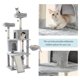 thumbnail image 5 of Large Sturdy Cat Tree with Multi-Level Cat Condos with Sisal Poles Hammock Cat Toys Climbing Tree House Furniture for Cats ShopWise Round, 5 of 10