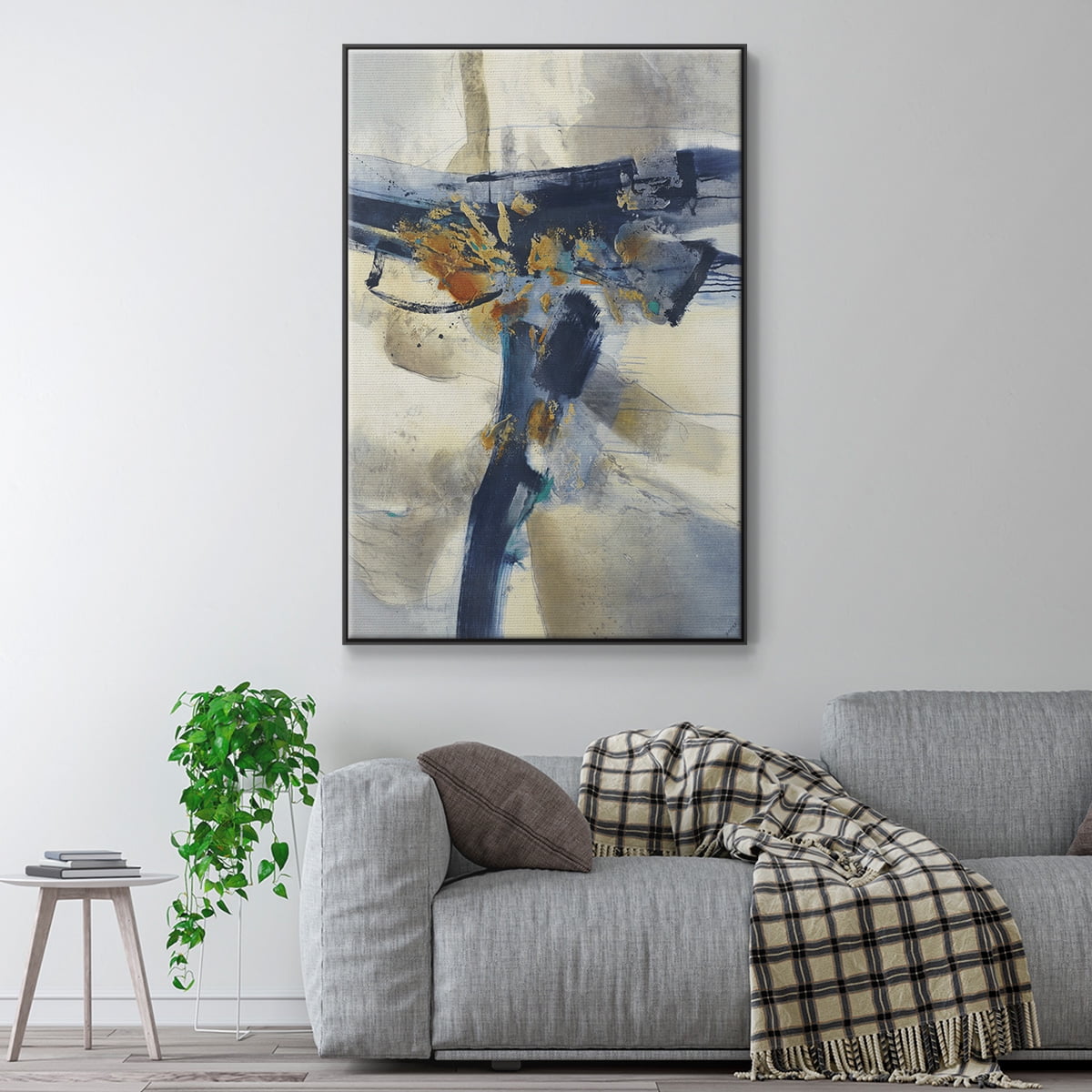 Blast Framed Premium Gallery Wrapped Canvas - Ready to Hang - 17 x 25 - Black Floating Frame